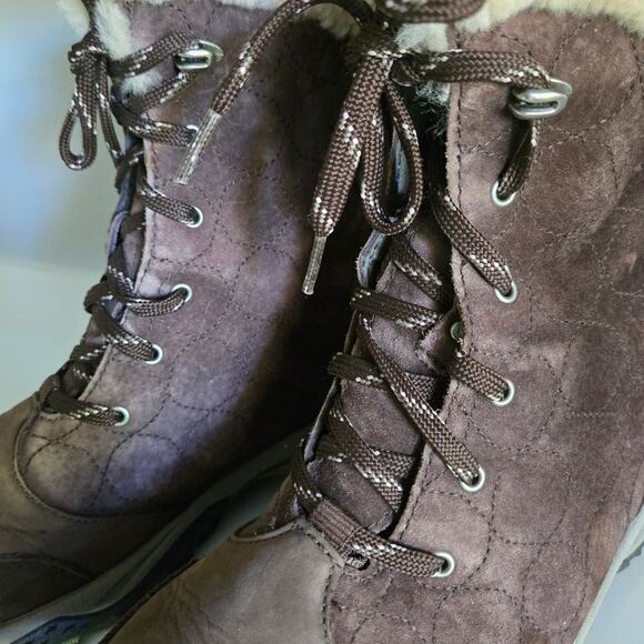 The North Face Brown Suede Primaloft 200 Gr Insulated Waterproof Snow Boots, 8.5 - Picture 10 of 11